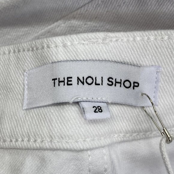 The Noli Shop Women’s Allegra Bootcut High-Rise Jeans – White – Size 28 - Picture 4 of 10